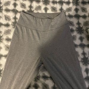 grey flared leggings